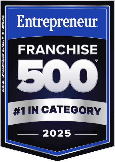 Entrepreneur's number 1 ranked franchise in category badge