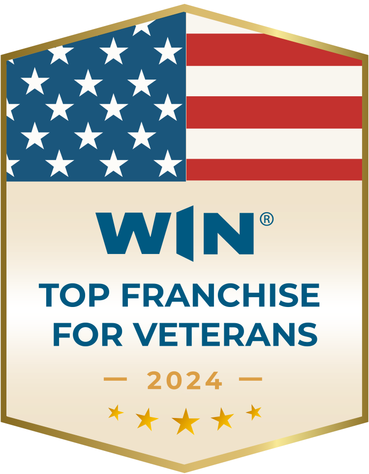 Entrepreneur's Top Franchise for Veterans 2024 Badge